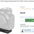 Permalink to SmallRig Arca-Type Mount Plate with AirTag Compartment for Select Canon Cameras