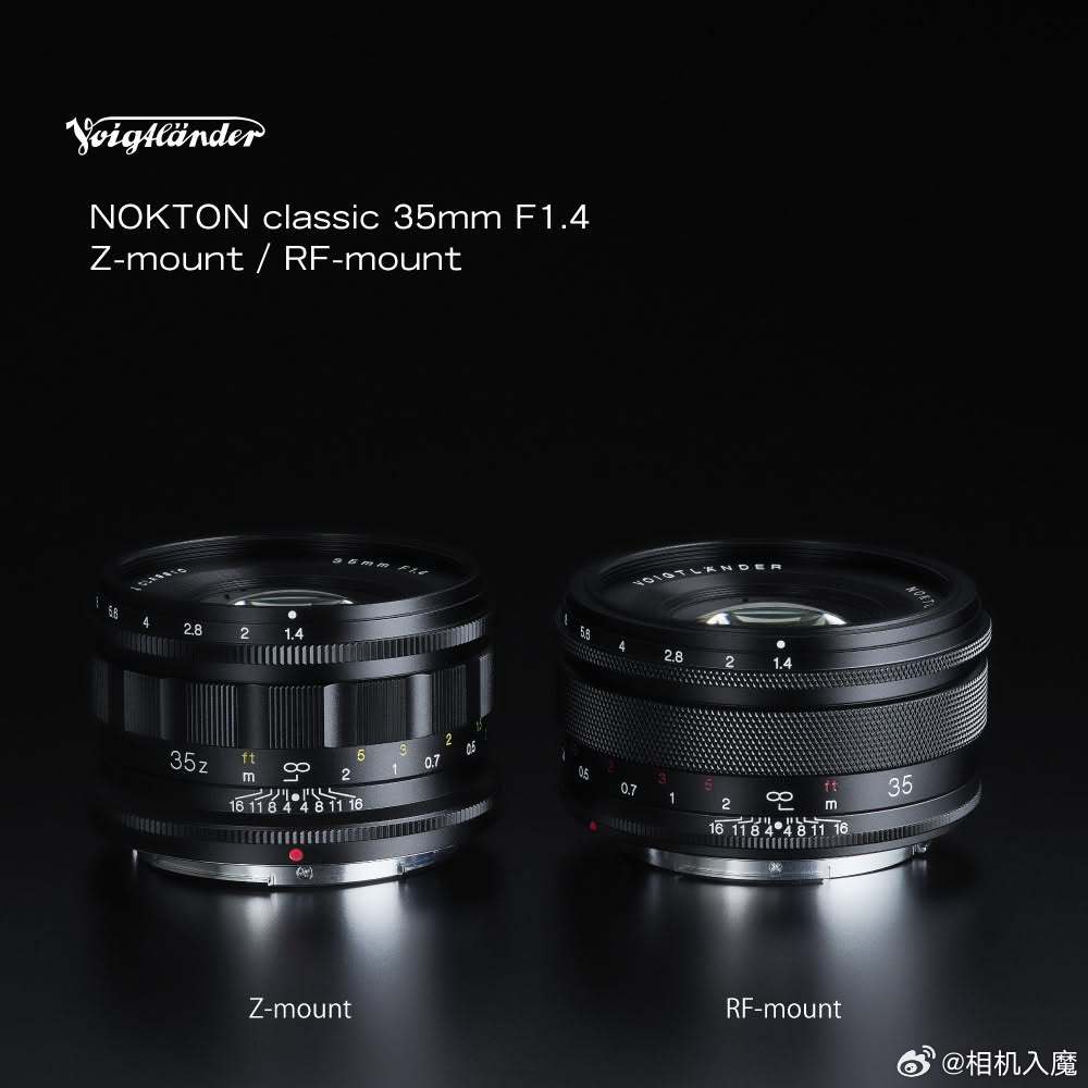 VOIGTLANDER NOKTON35mmF1.2Xマウント 0481 Voigtlander Nokton Classic 35mm f/1.4 Coming to RF Mount - Canon